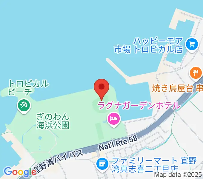 ユニオンですからスタジアム宜野湾の地図