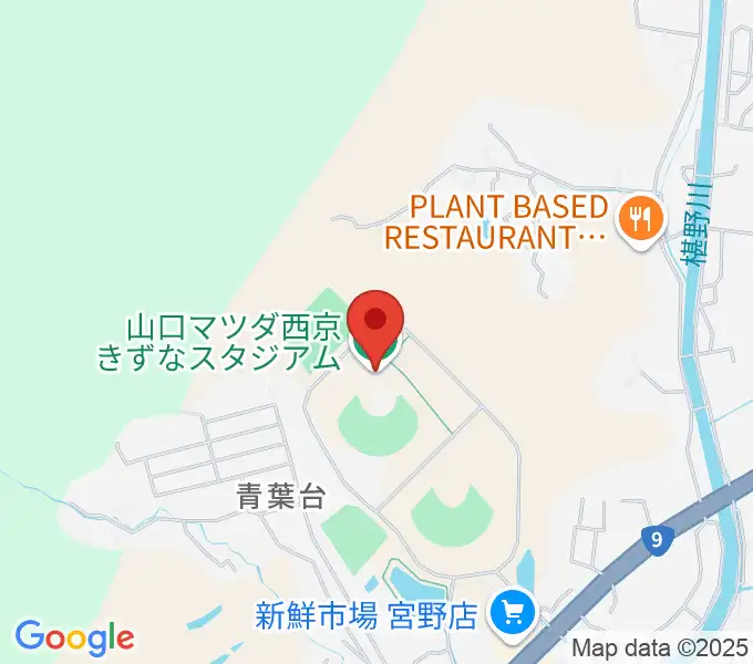 山口マツダ西京きずなスタジアムの地図
