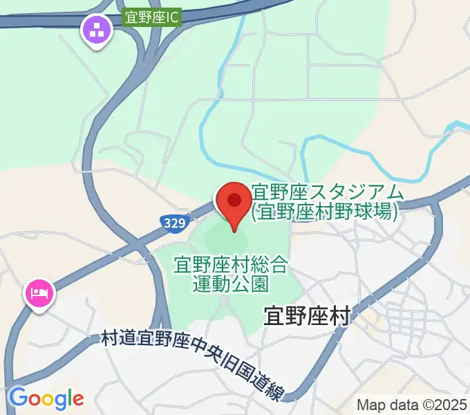 バイトするならエントリー宜野座スタジアムの地図