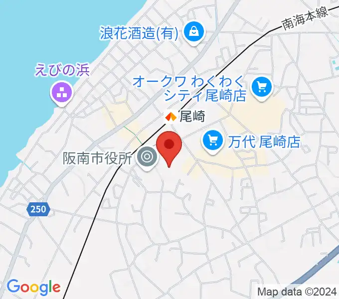 阪南市立文化センター サラダホールの地図