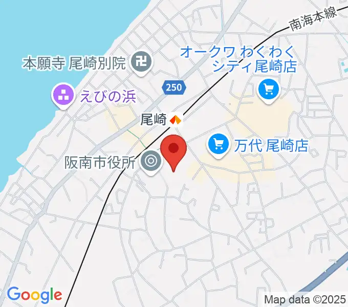 阪南市立文化センター サラダホールの地図