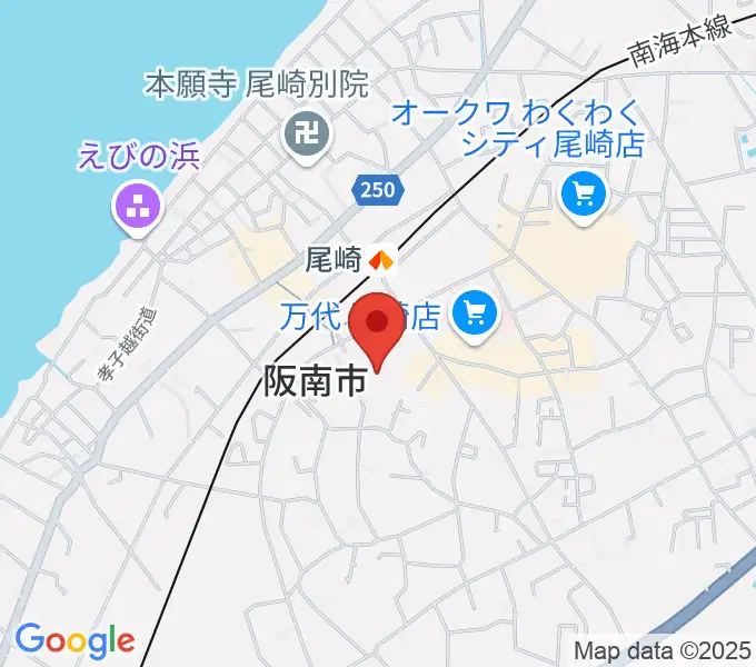 阪南市立文化センター サラダホールの地図