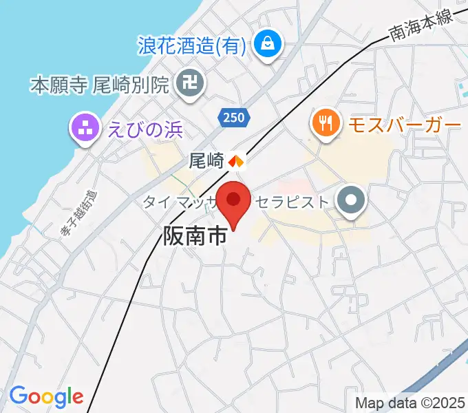 阪南市立文化センター サラダホールの地図