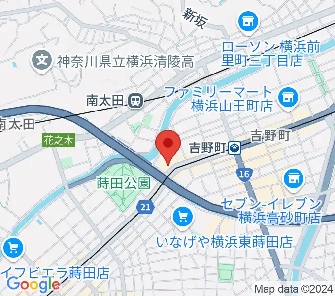 吉野町市民プラザの地図