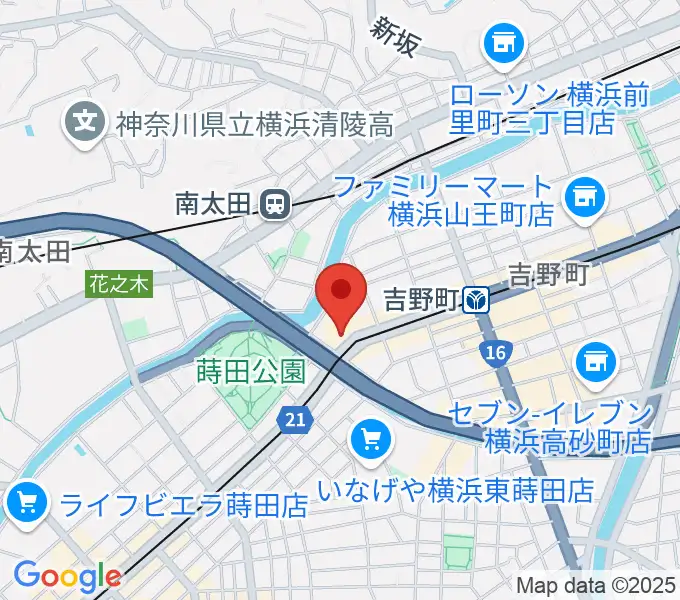 吉野町市民プラザの地図