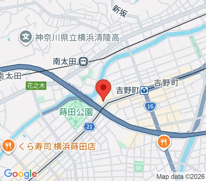 吉野町市民プラザの地図