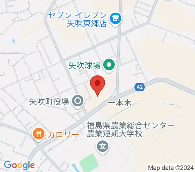 矢吹町文化センターの地図