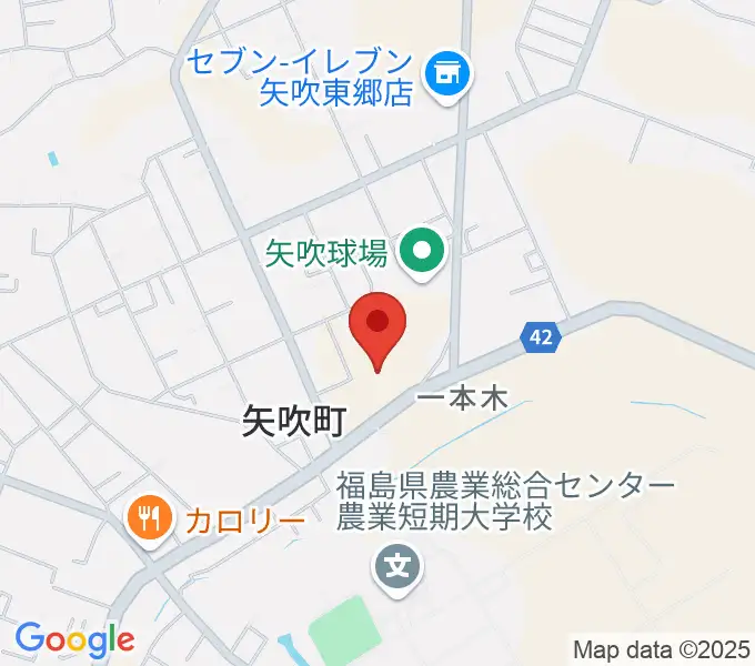 矢吹町文化センターの地図