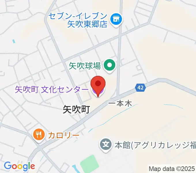 矢吹町文化センターの地図