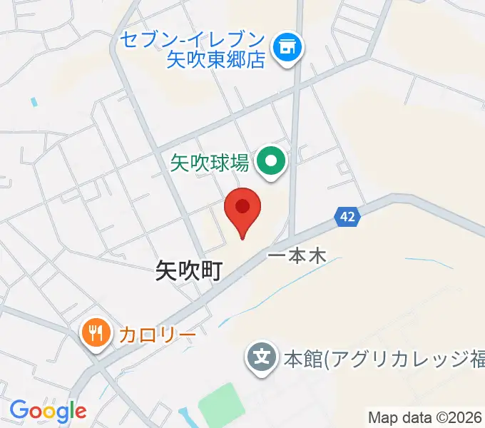 矢吹町文化センターの地図