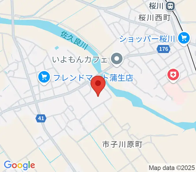 東近江市あかね文化ホールの地図