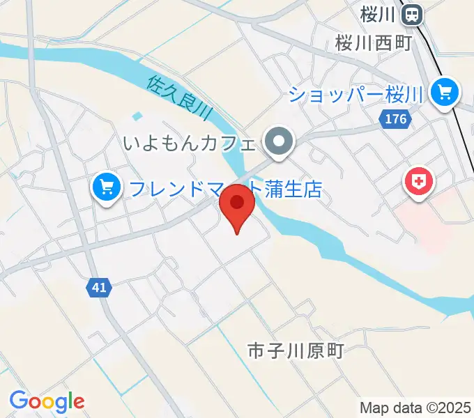 東近江市あかね文化ホールの地図