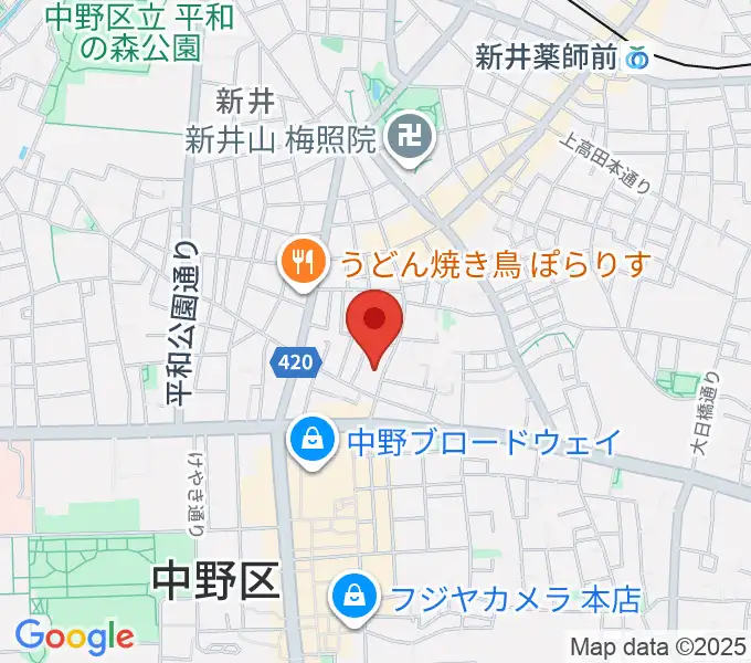ナカノピグノウズの地図