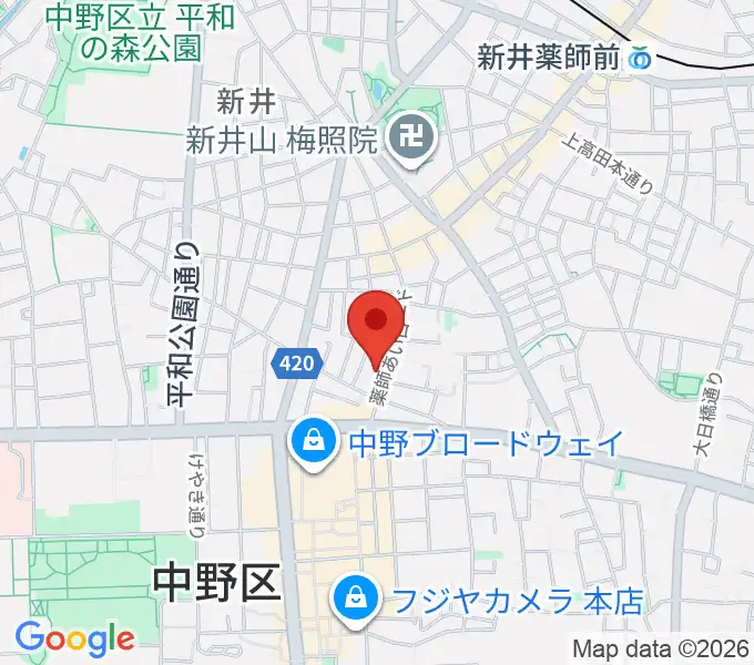 ナカノピグノウズの地図