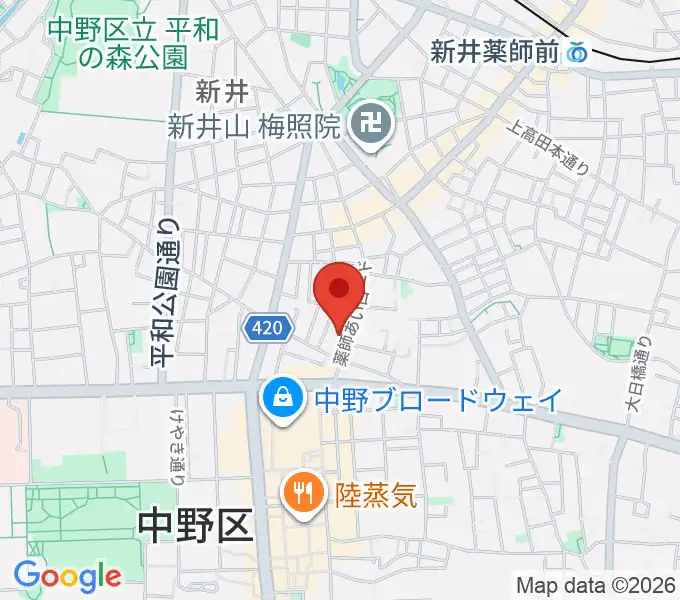 ナカノピグノウズの地図