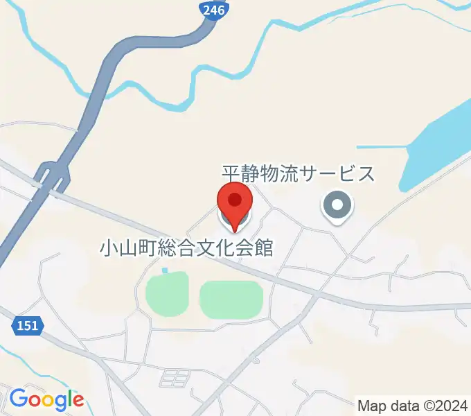 小山町総合文化会館の地図