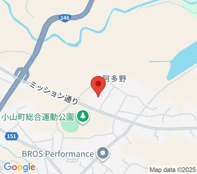 小山町総合文化会館の地図