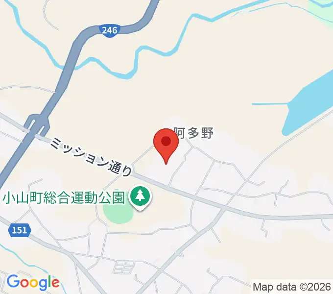 小山町総合文化会館の地図