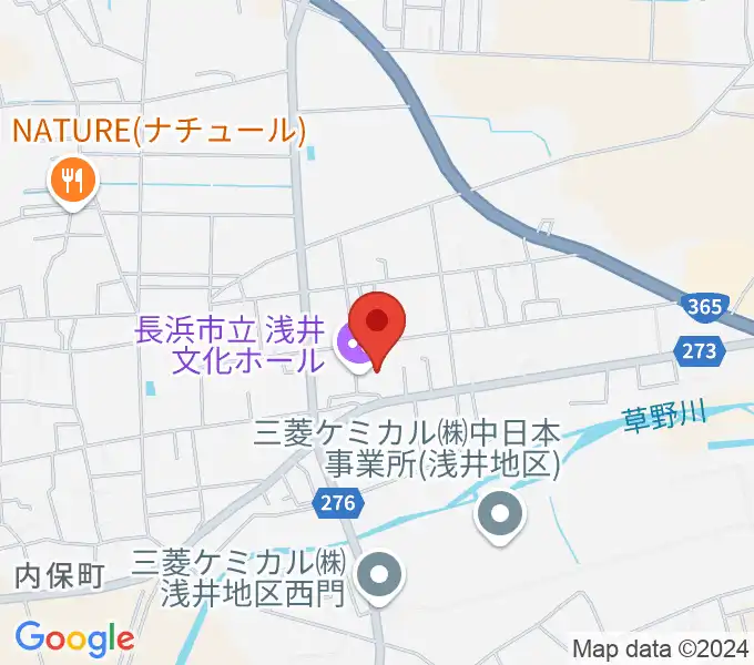 浅井文化ホールの地図