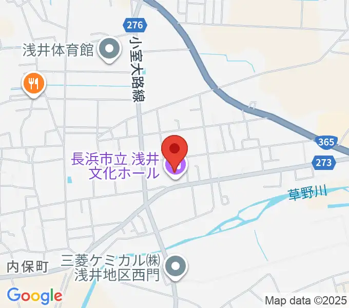 浅井文化ホールの地図