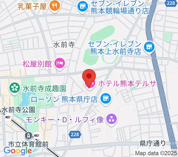 熊本テルサ テルサホールの地図
