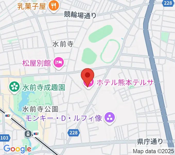 熊本テルサ テルサホールの地図