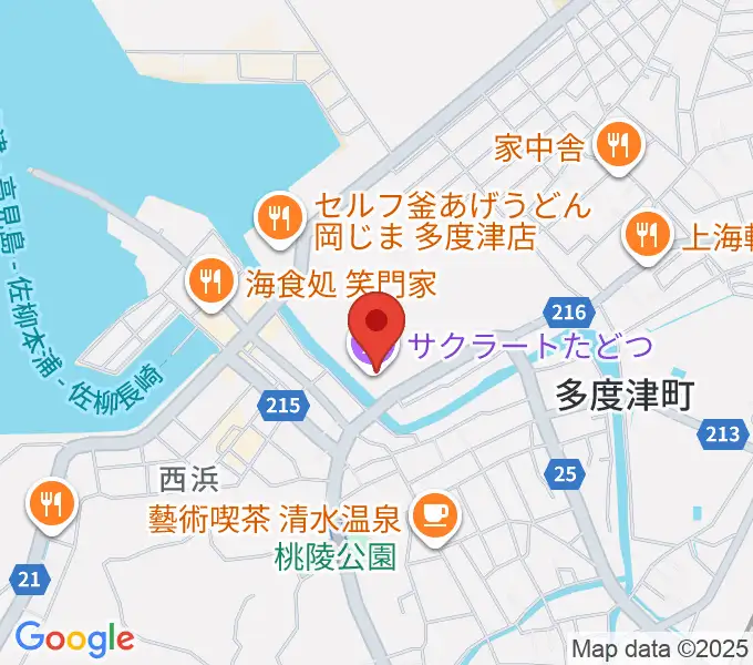 サクラートたどつ 多度津町民会館の地図