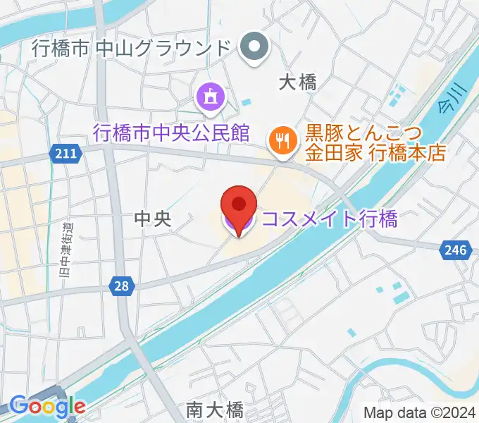 コスメイト行橋の地図