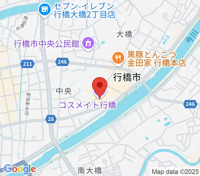 コスメイト行橋の地図