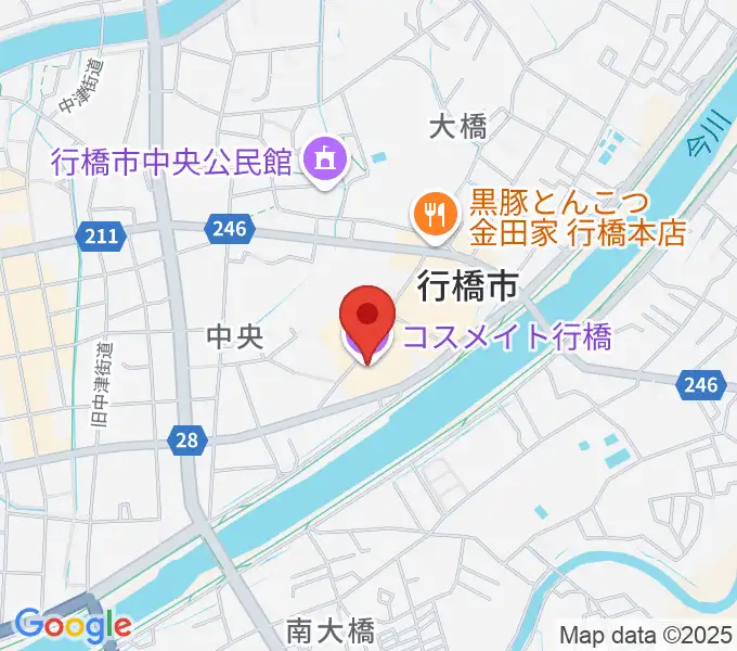 コスメイト行橋の地図
