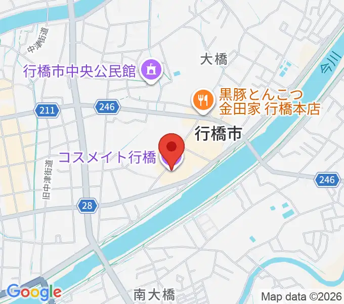 コスメイト行橋の地図