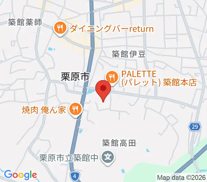 栗原文化会館（アポロプラザ）の地図