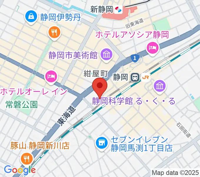 LIVE ROXY SHIZUOKAの地図