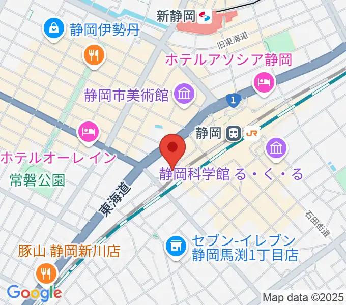 LIVE ROXY SHIZUOKAの地図