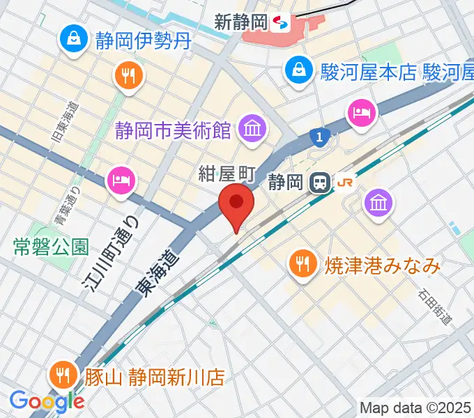 LIVE ROXY SHIZUOKAの地図