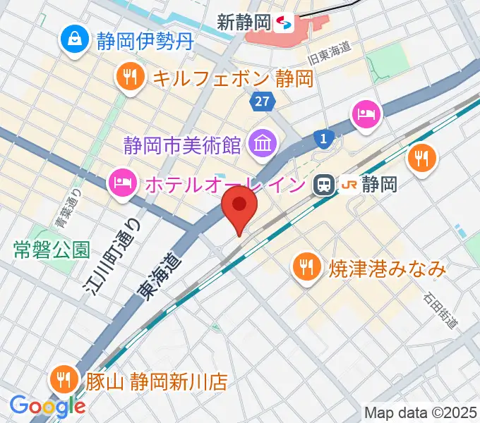 LIVE ROXY SHIZUOKAの地図