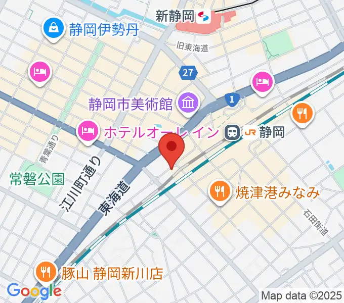 LIVE ROXY SHIZUOKAの地図