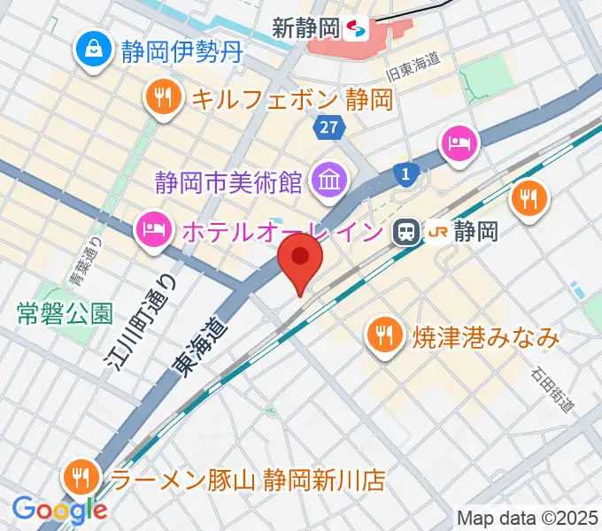 LIVE ROXY SHIZUOKAの地図