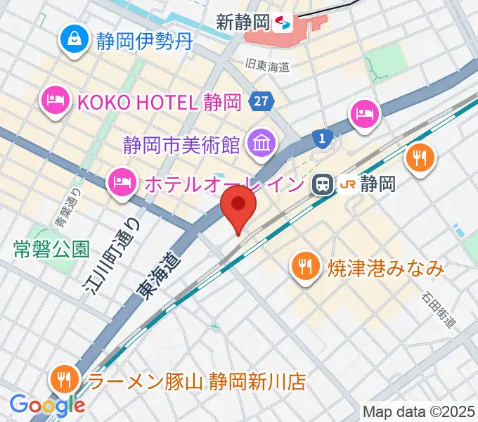 LIVE ROXY SHIZUOKAの地図