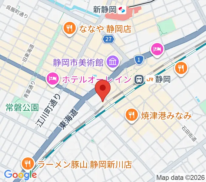 LIVE ROXY SHIZUOKAの地図