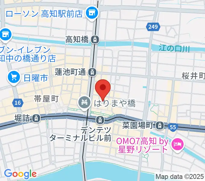 高知ri:verの地図