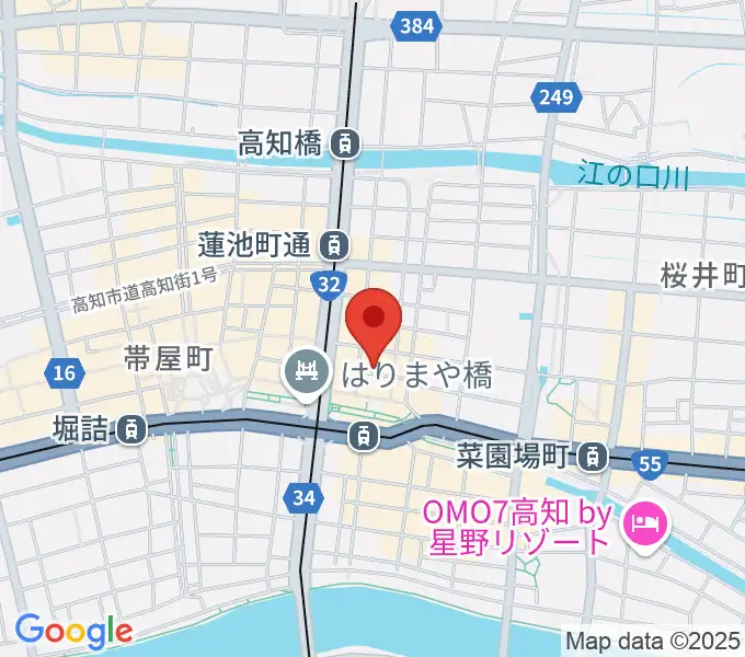 高知ri:verの地図