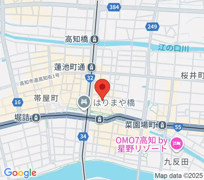 高知ri:verの地図