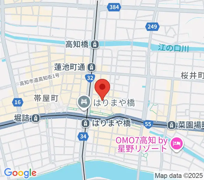 高知ri:verの地図