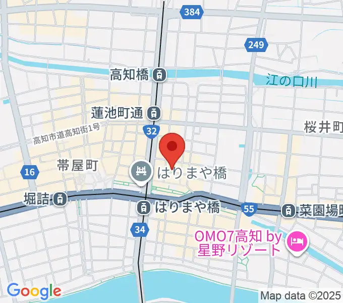 高知ri:verの地図