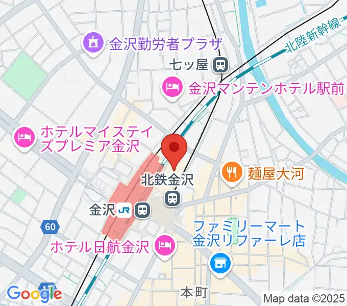 イオンシネマ金沢フォーラスの地図
