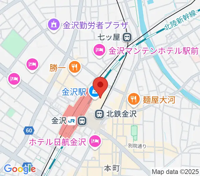 イオンシネマ金沢フォーラスの地図