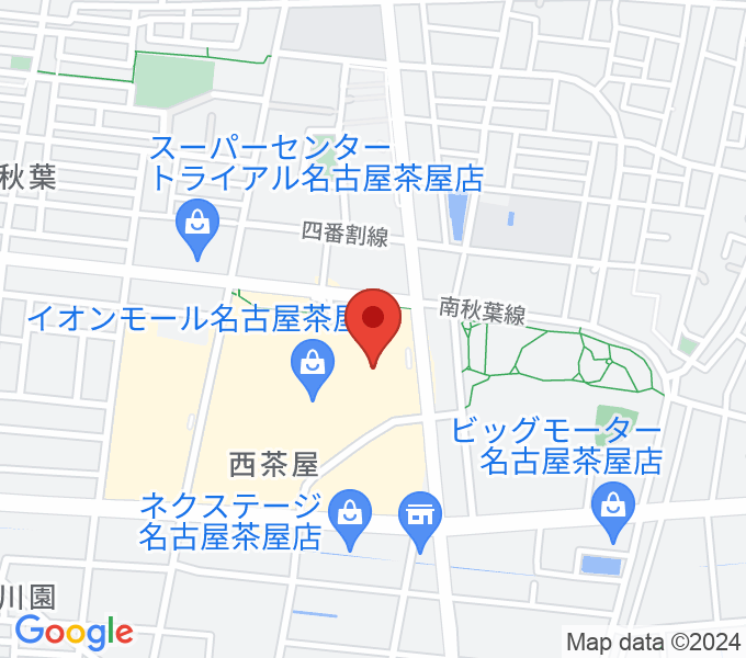 イオンシネマ名古屋茶屋の場所