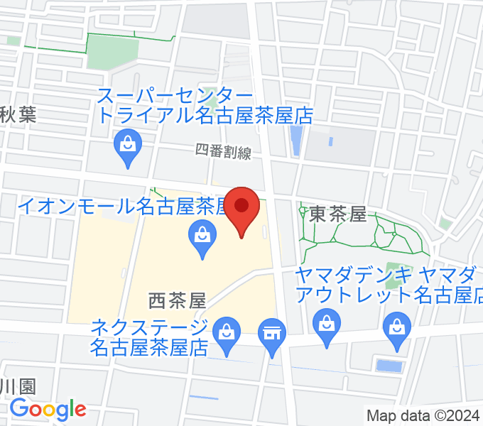 イオンシネマ名古屋茶屋の場所