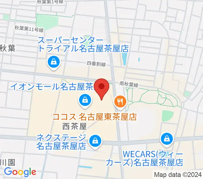 イオンシネマ名古屋茶屋の地図